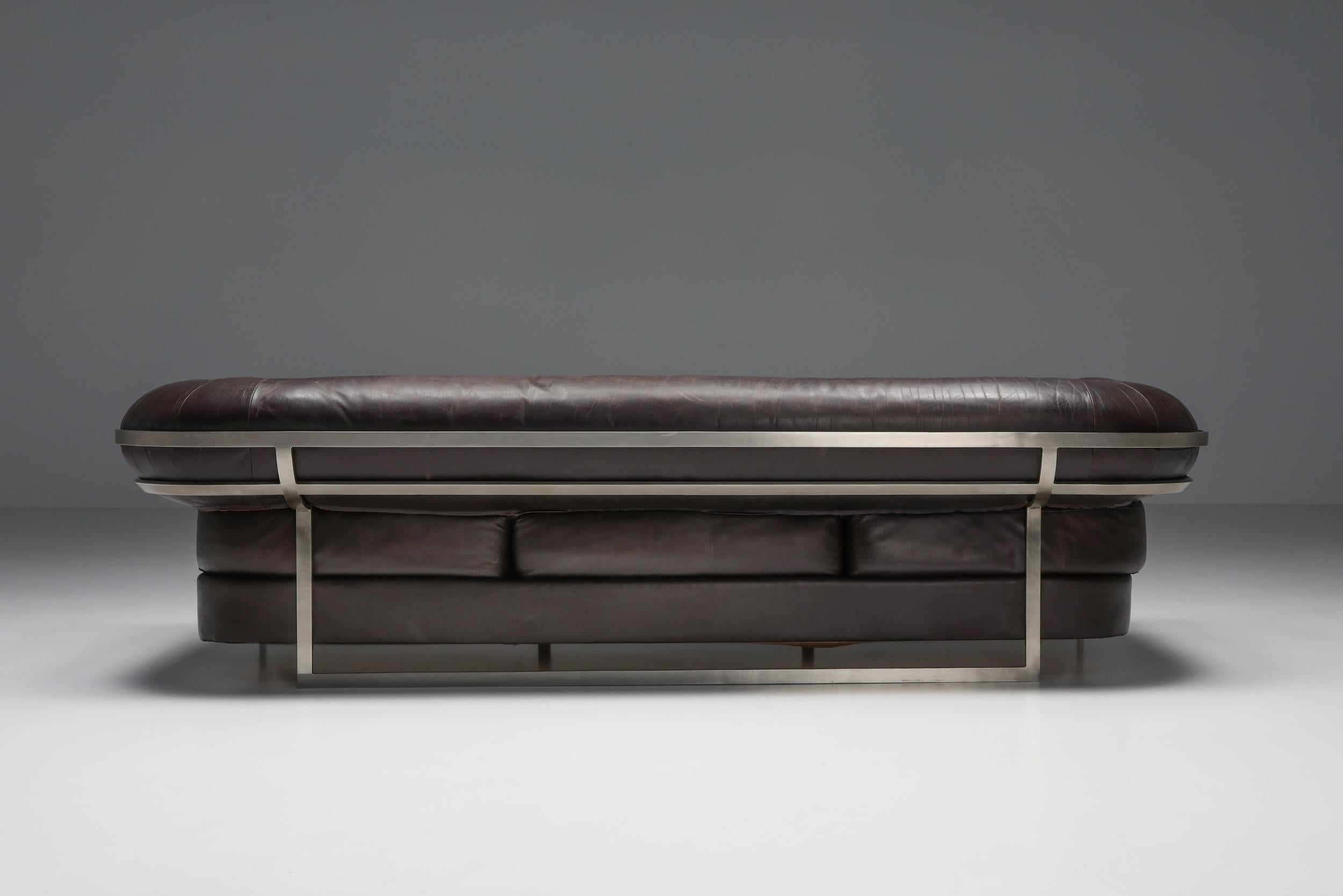 sofa with stainless steel frame