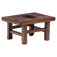 Charred Chinese Kitchen Stool, c. 1850