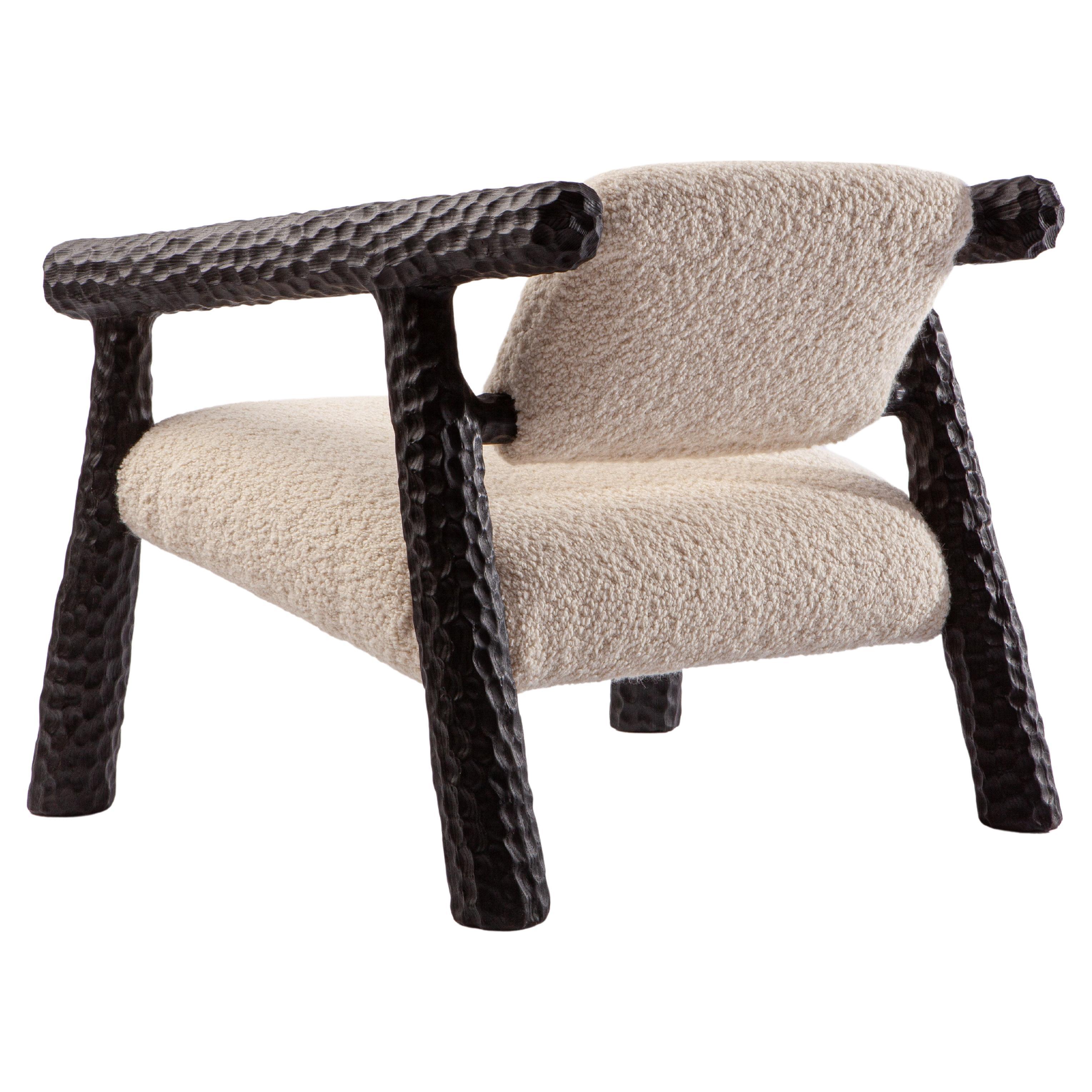 Char Chunky Chair mit Bouclé-Stoff