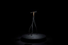 Charred & Gold Snappy Tree Friend Floor Light by Marco Iannicelli