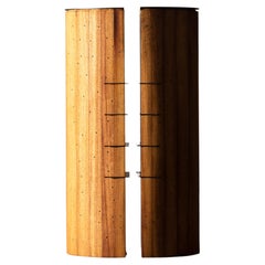 Charred Iroko Wood and Iron Bar