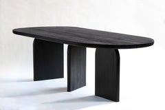 Charred Oak Dining Table / Solid Oak Japanese Joinery