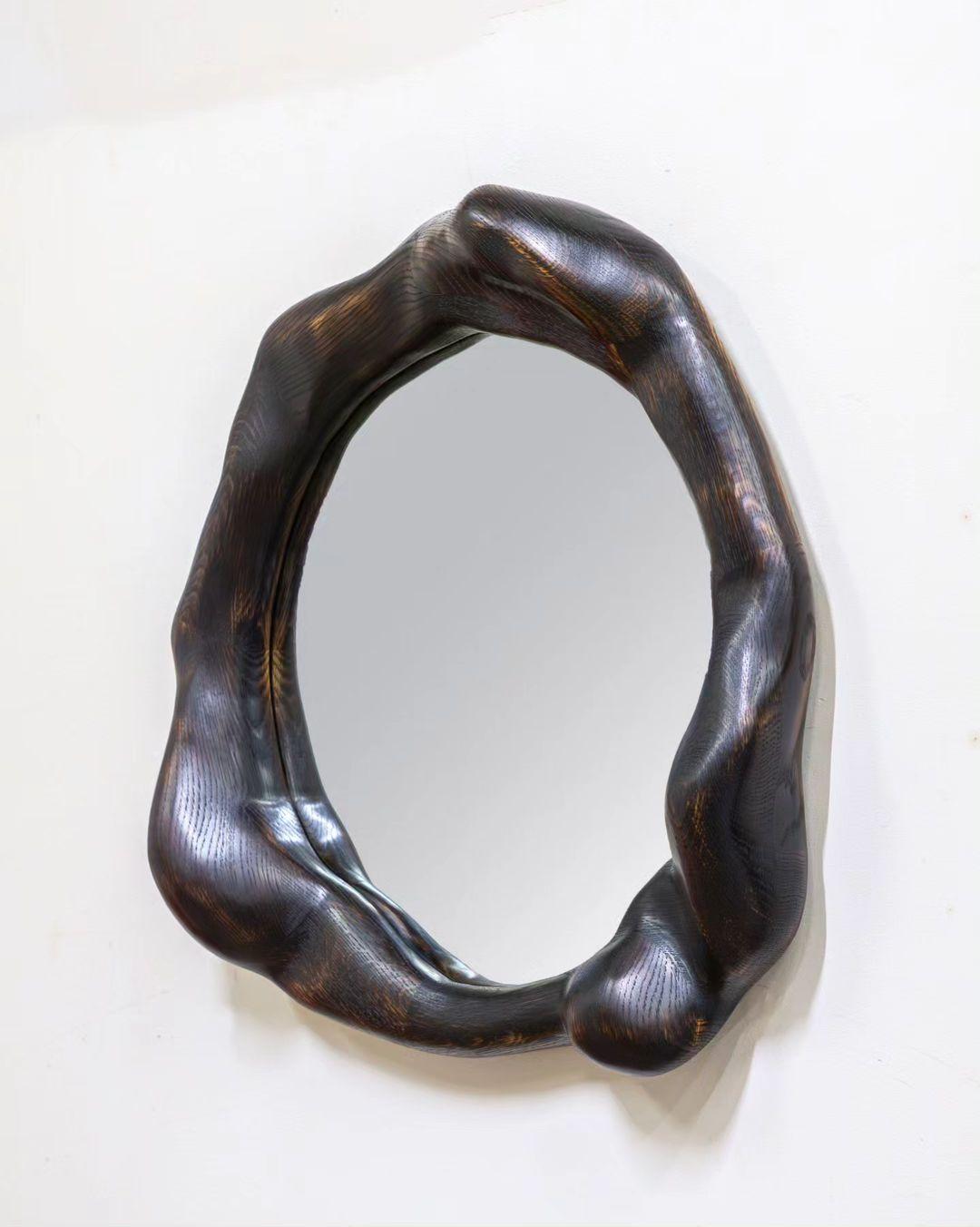 Specchio in Oak Charred di Alexander Knysch In condizioni Nuovo in vendita a Geneve, CH