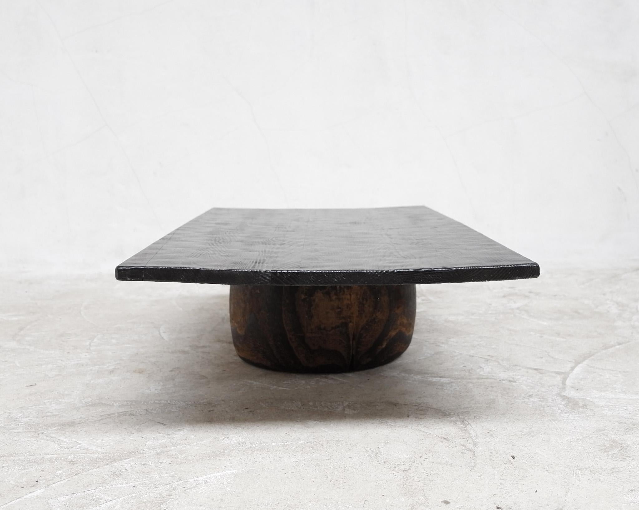 A unique charred gouged pine and dug-out cedar Japanese coffee table.

Made using 19th & early 20th C. elements in our London workshop.