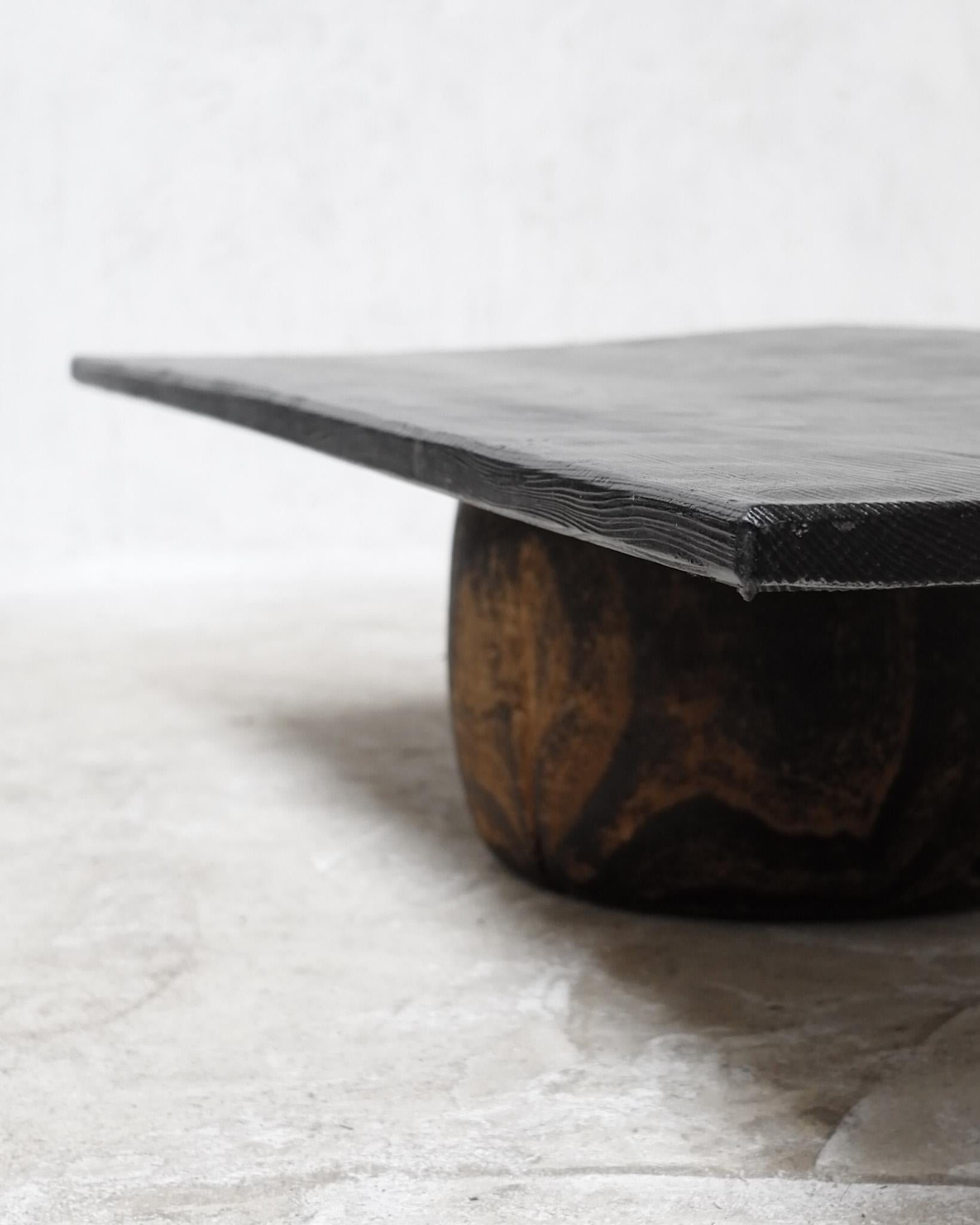 Meiji Charred Pine & Dug-Out Cedar Japanese Coffee Table