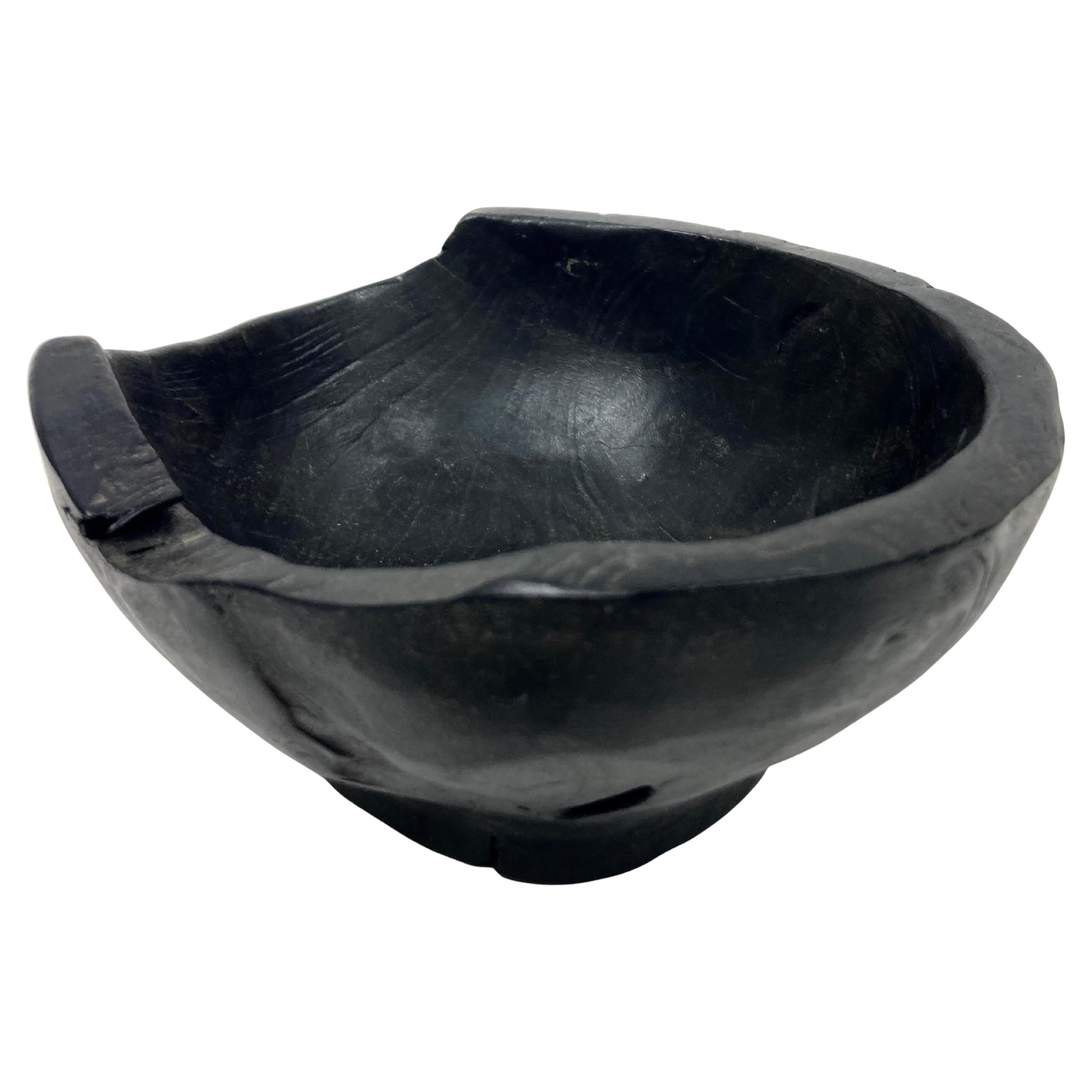 Charred Wood Bowl in Satin Finish