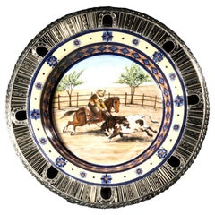 Charrería Ceramic and White Metal 
Alpaca
 Set of Plates