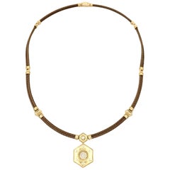 Charriol 18 Karat Diamond Pendant Necklace