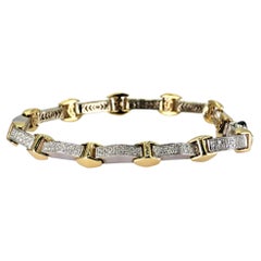 Charriol Bracciale in oro bianco/giallo bicolore 18 carati 750 Diamante bianco naturale VVS