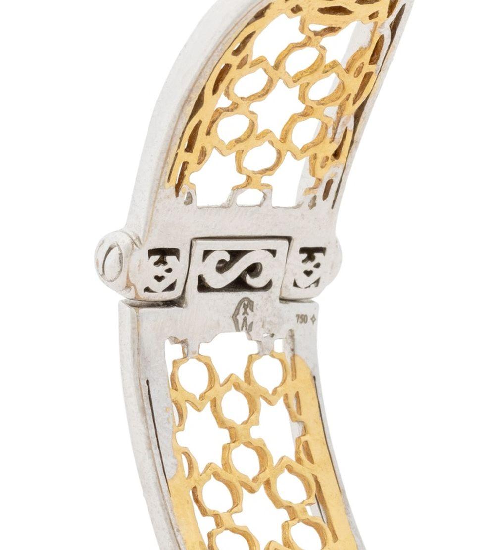 Charriol Bracciale con diamanti in oro bicolore 18 carati in vendita 5