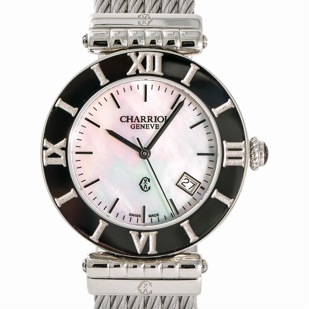Contemporary Charriol Alexandre No-ref#, Mother of Pearl Dial, Certified For Sale