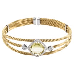 Charriol Celtic Classique Stainless Steel Yellow Gold-Plated Diamonds and Lemon
