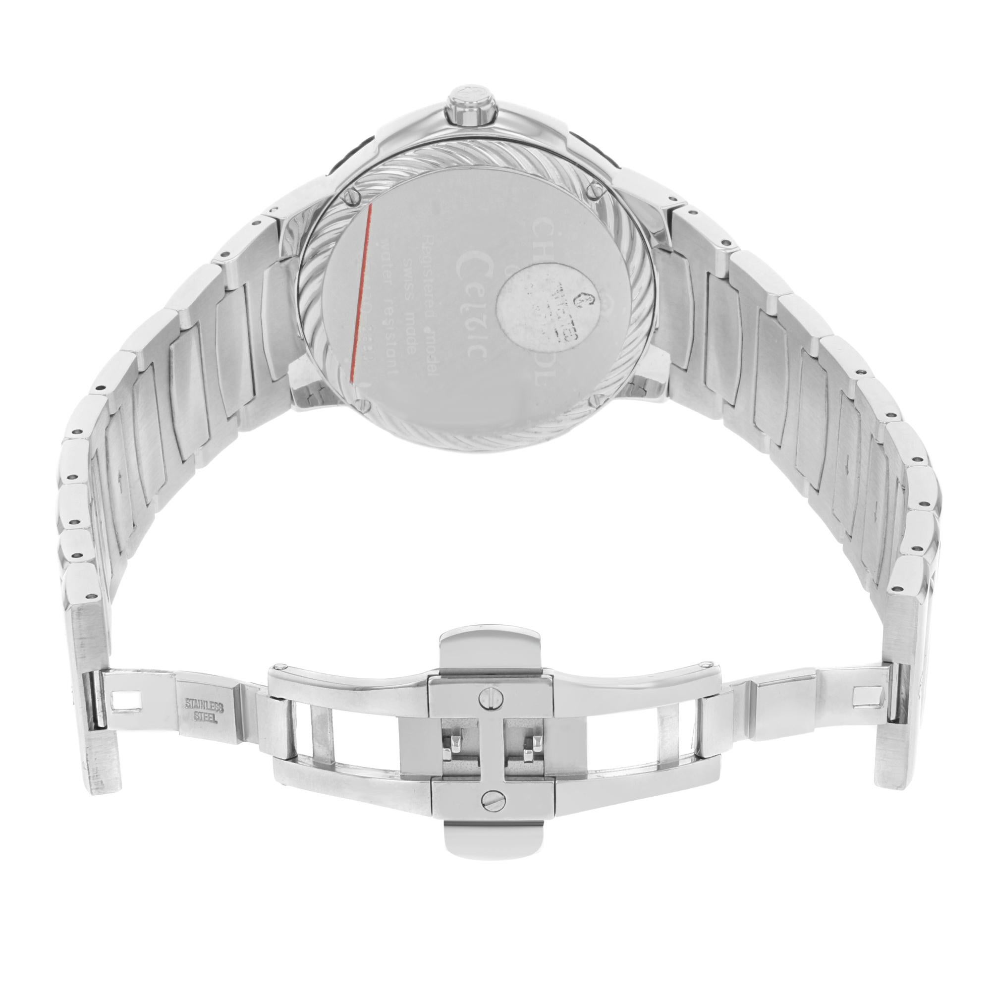 Charriol Celtic Silver Dial Stainless Steel Quartz Men's Watch CE443B.930.103 2
