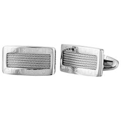 Charriol Celtic Stainless Steel Cable Rectangle Cufflinks