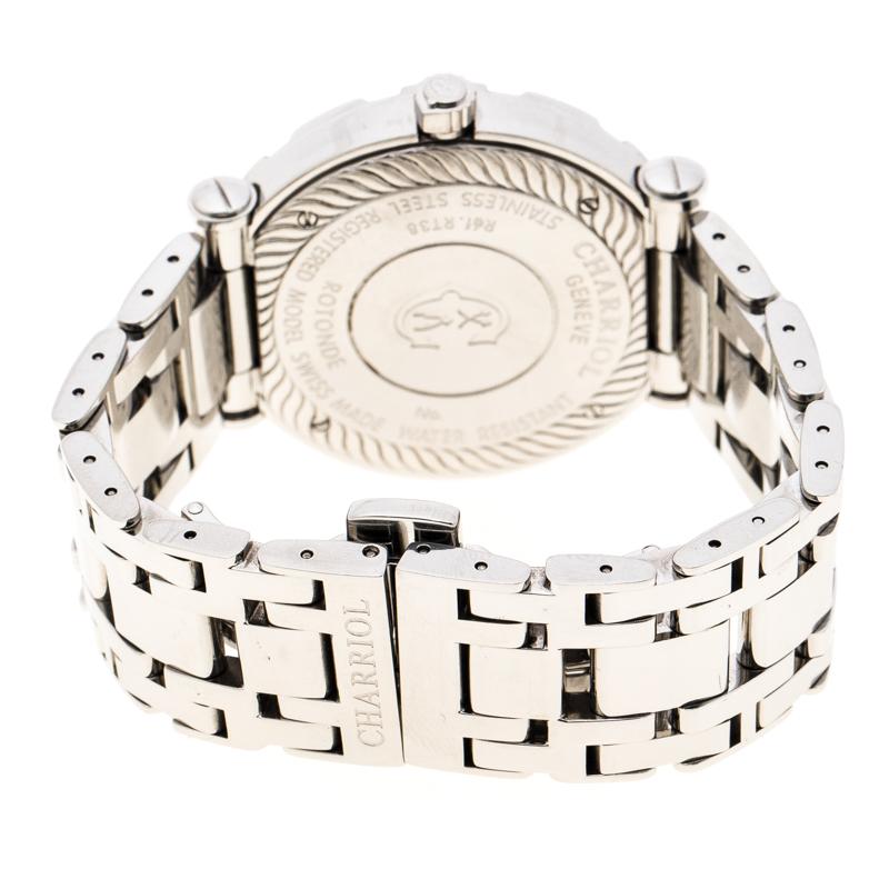 Charriol Cream Stainless Steel RT38 Women's Wristwatch 38 mm 1