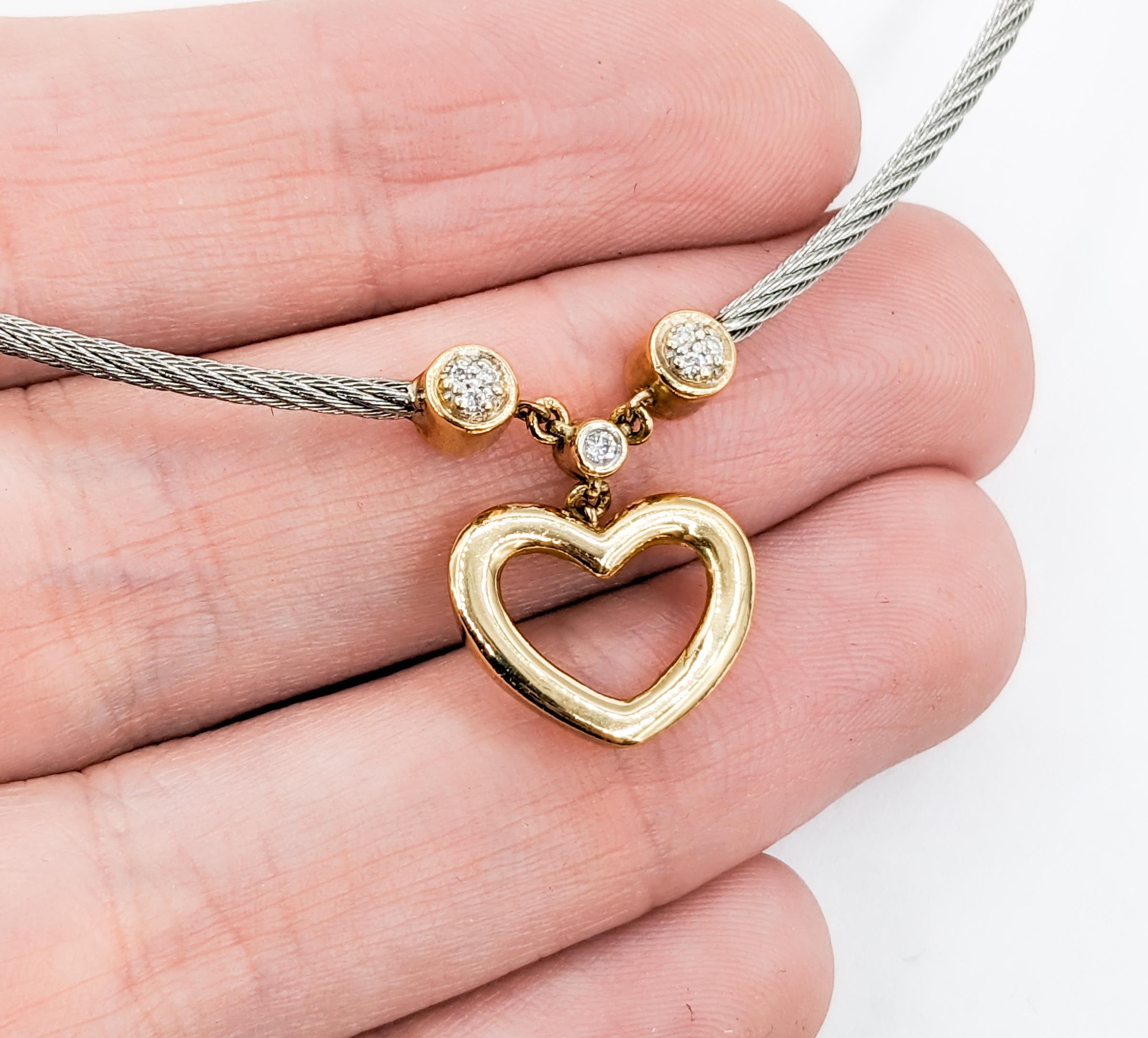 charriol heart necklace