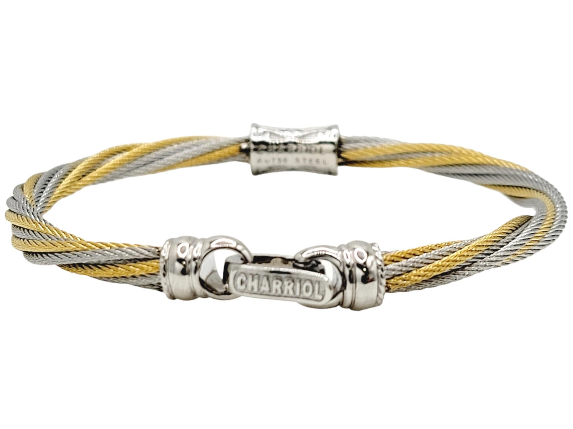 charriol stainless steel bracelet