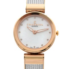 Charriol Forever Cristal Blanco Esfera MOP Reloj de cuarzo para señora FE32.102.005