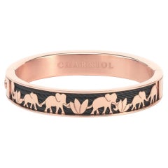 Charriol Forever Elephant Bracelet jonc en or rose PVD 04-302-1139-18 Taille L