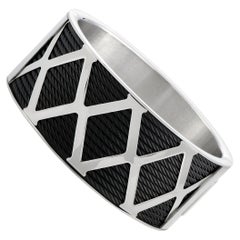 Charriol Forever Stainless Steel and Black PVD Bracelet Size Extra Large