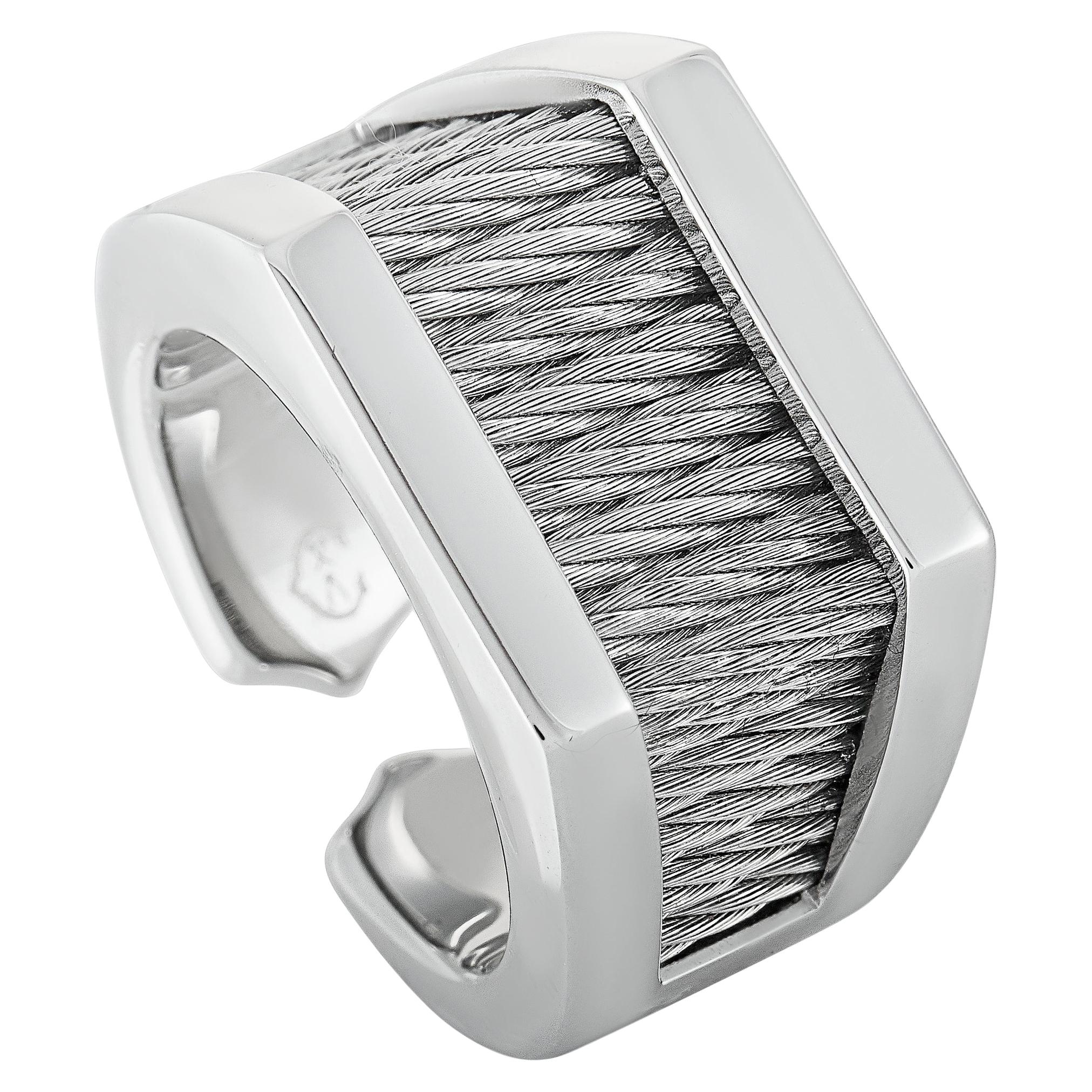 Charriol Forever Stainless Steel Ring