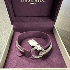 Charriol Infinite Zen Steel Cable Bangle Bracelet 04-101-1232-0C Size M