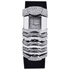 Charriol La Jolla Watch 18 Karat White Gold and Diamonds, Limited Edition No. 45