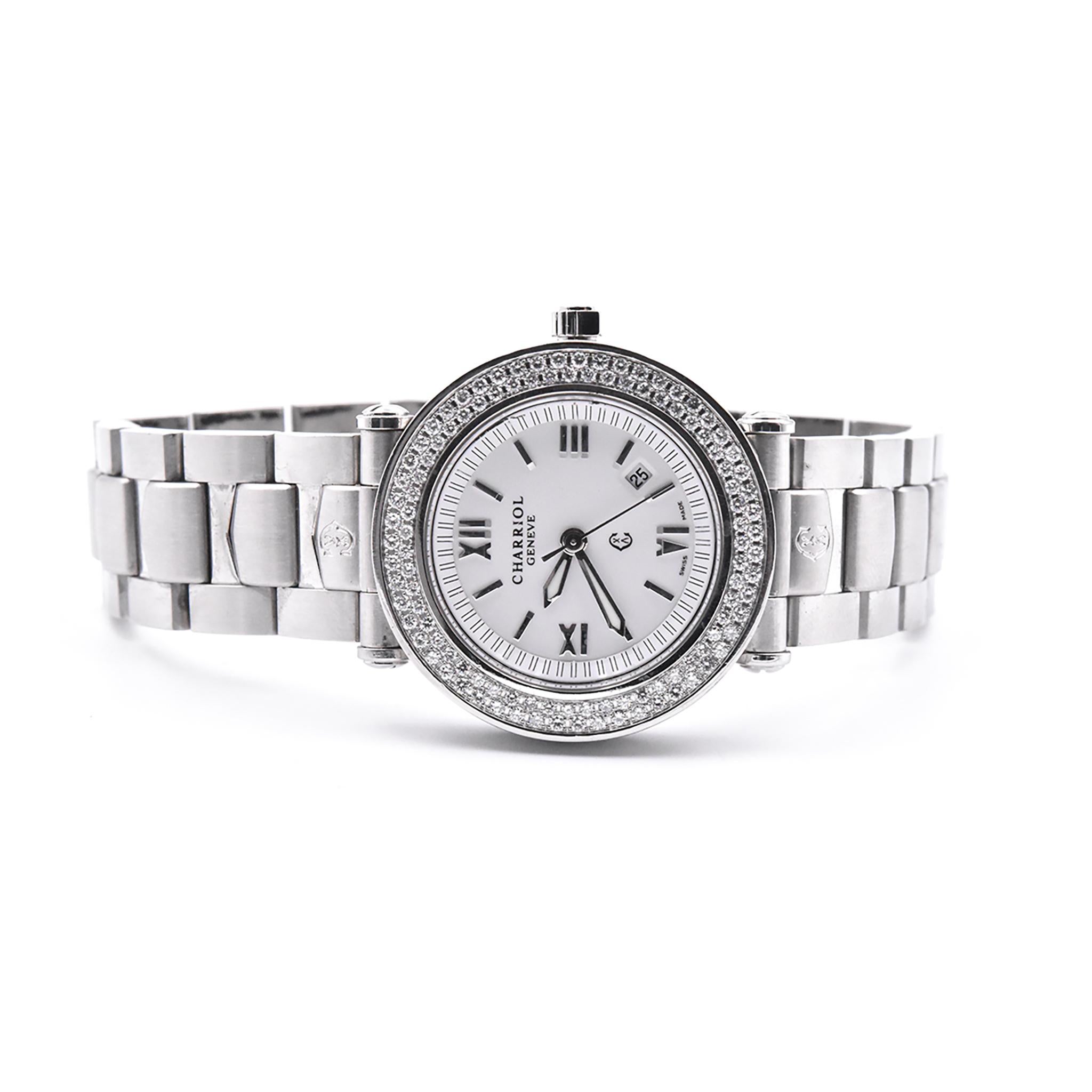charriol watch with diamonds