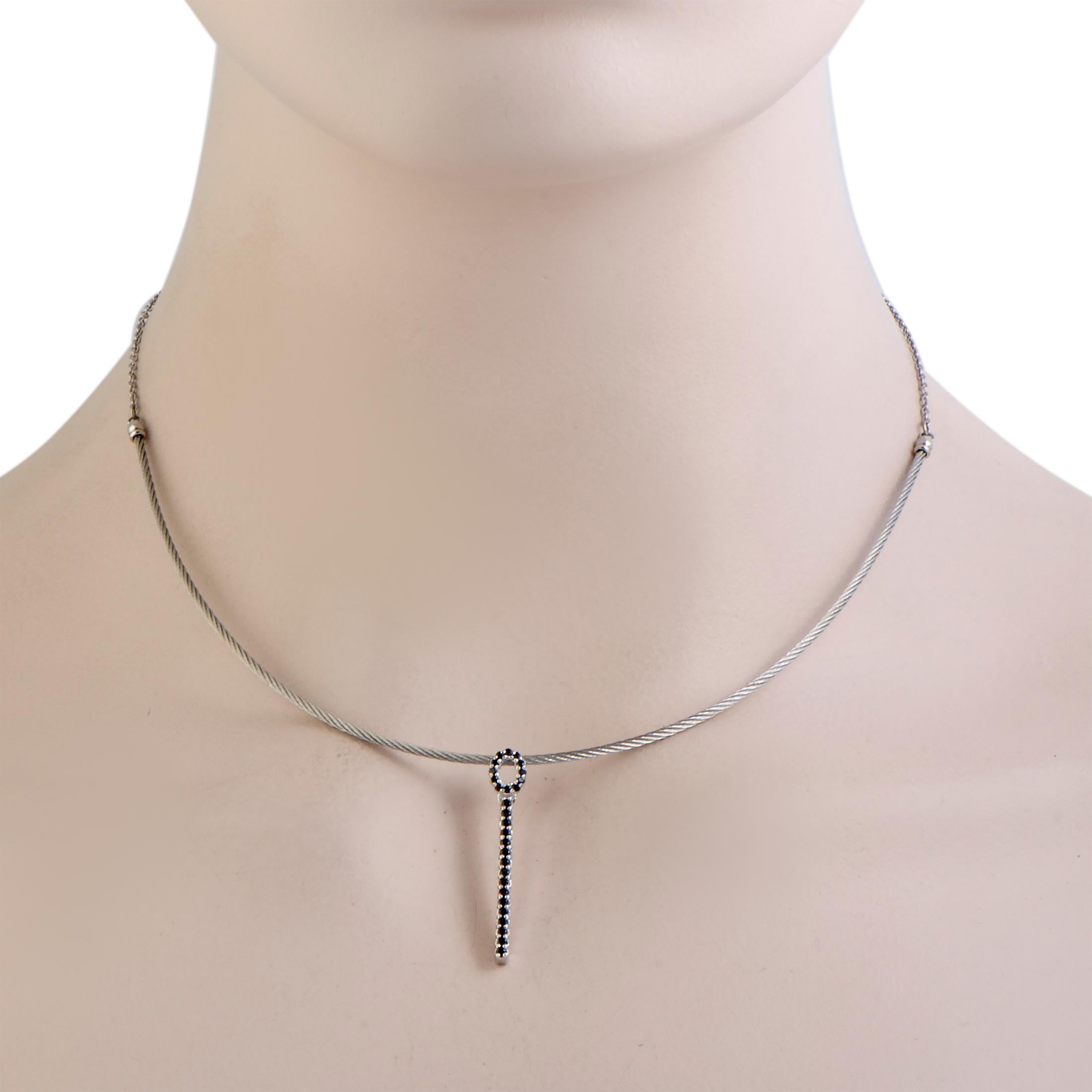 stainless steel cable necklace