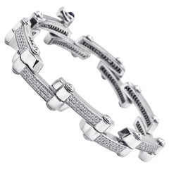Charriol Limited Edition 18 Karat White Gold Link Bracelet