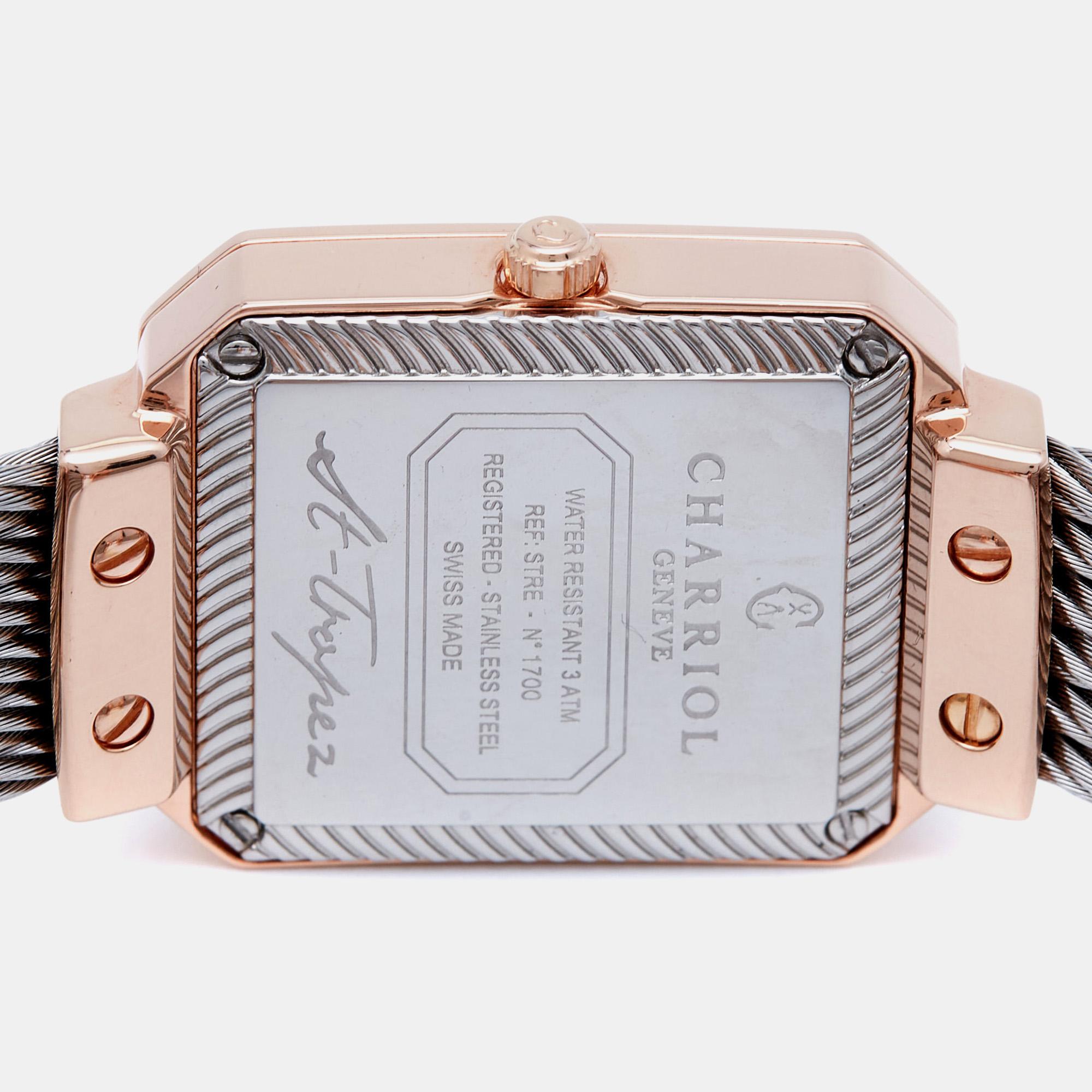 Women's Charriol Mother of Pearl Diamond St-Tropez STREP.560.001 Women Wristwatch26 mm
