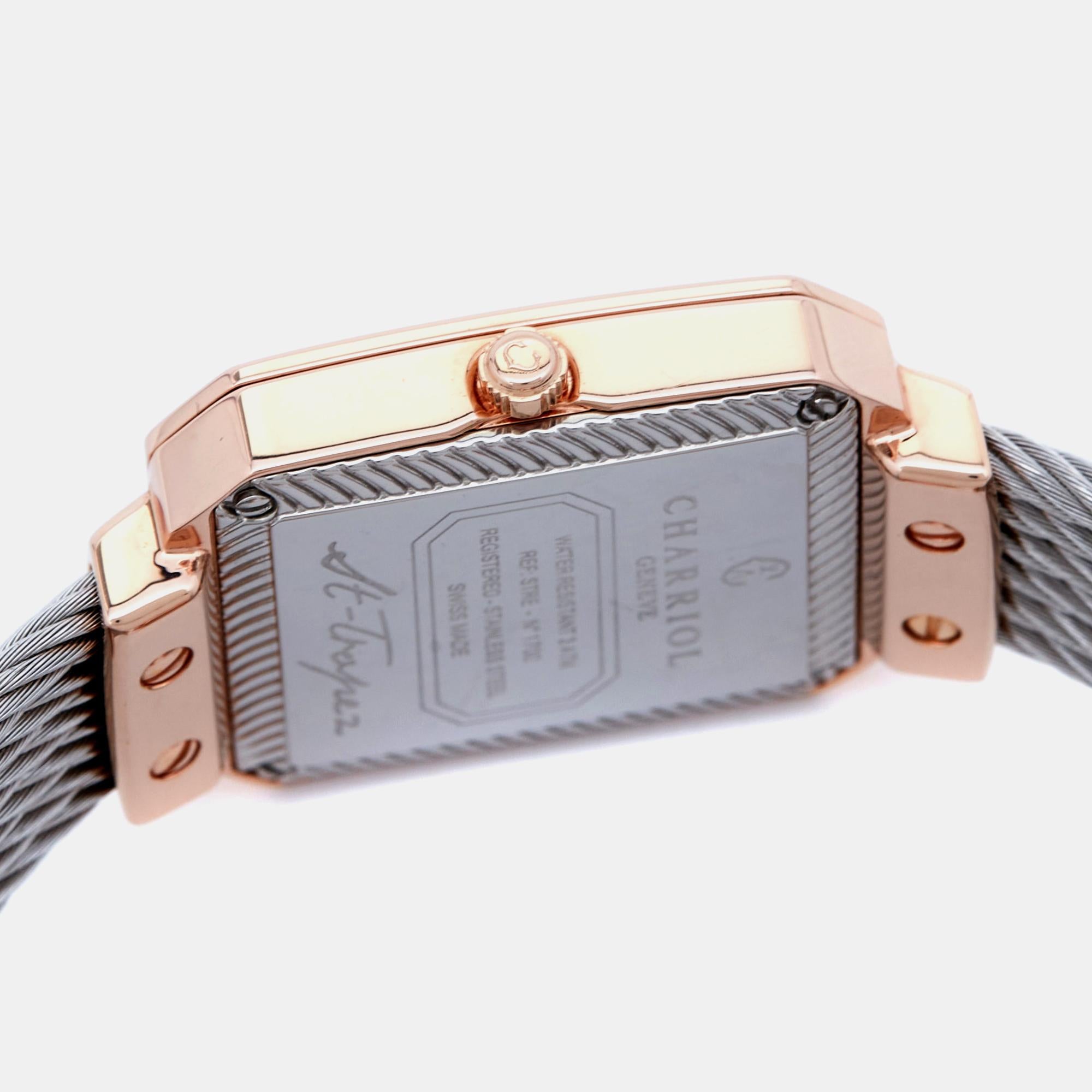 Charriol Mother of Pearl Diamond St-Tropez STREP.560.001 Women Wristwatch26 mm 3
