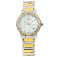 Charriol Parisii Reloj de señora con esfera MOP de acero y diamantes de 0,40 quilates P33SY2D.921.001