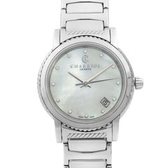 Charriol Parisii Acero Diamante Blanco Esfera MOP Reloj de cuarzo para señora P33S2.920.001