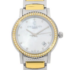 Charriol Parisii Steel Diamond White MOP Dial Quartz Women Watch P33SY2D.921.001