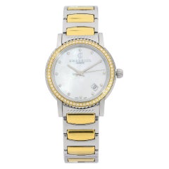 Charriol Parisii Montre pour femme en acier, diamant blanc, cadran MOP, quartz P33SY2D.921.001