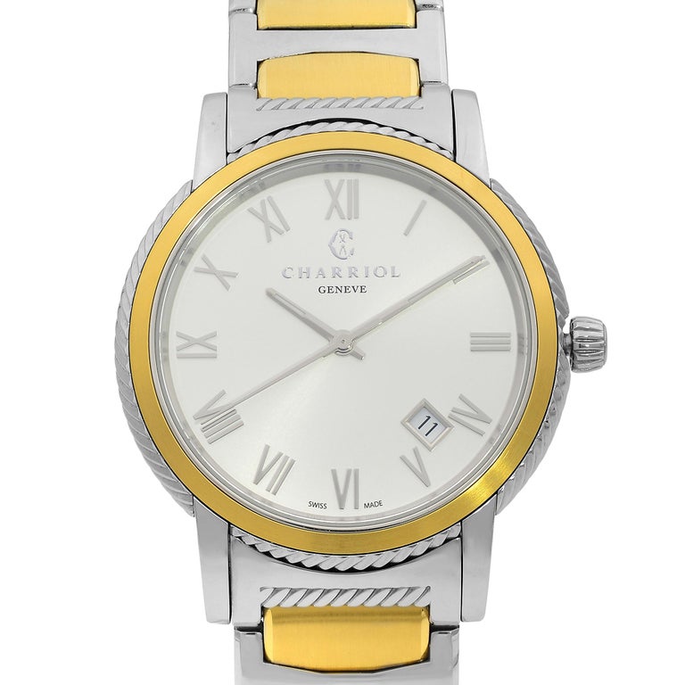 Charriol Parisii Two Tone Steel Silver Dial Quartz Unisex Watch P40SY2.931.001 For Sale at 1stDibs charriol geneve watch price philippe charriol apple watch strap charriol parisii two tone stainless s...
