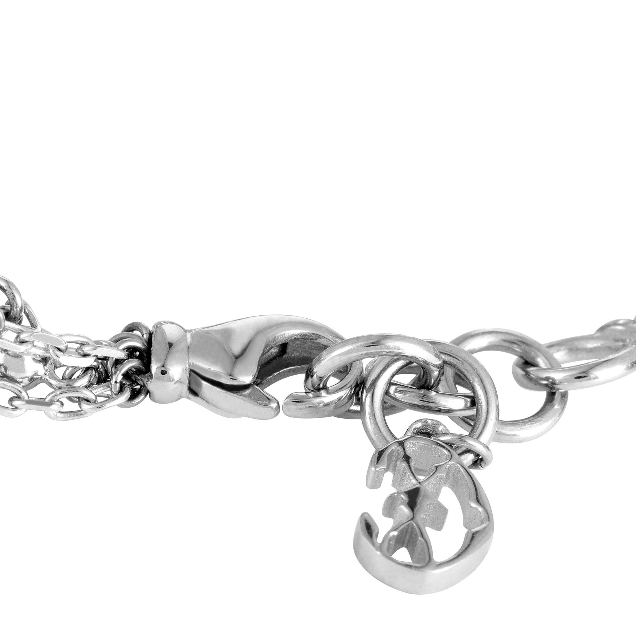 Charriol Perlen-Armband aus Edelstahl und gelben PVD-Perlen Damen im Angebot