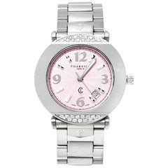 Charriol Pink Stainless Steel Diamond Colvmbvs CCR38 Women's Wristwatch 32 MM