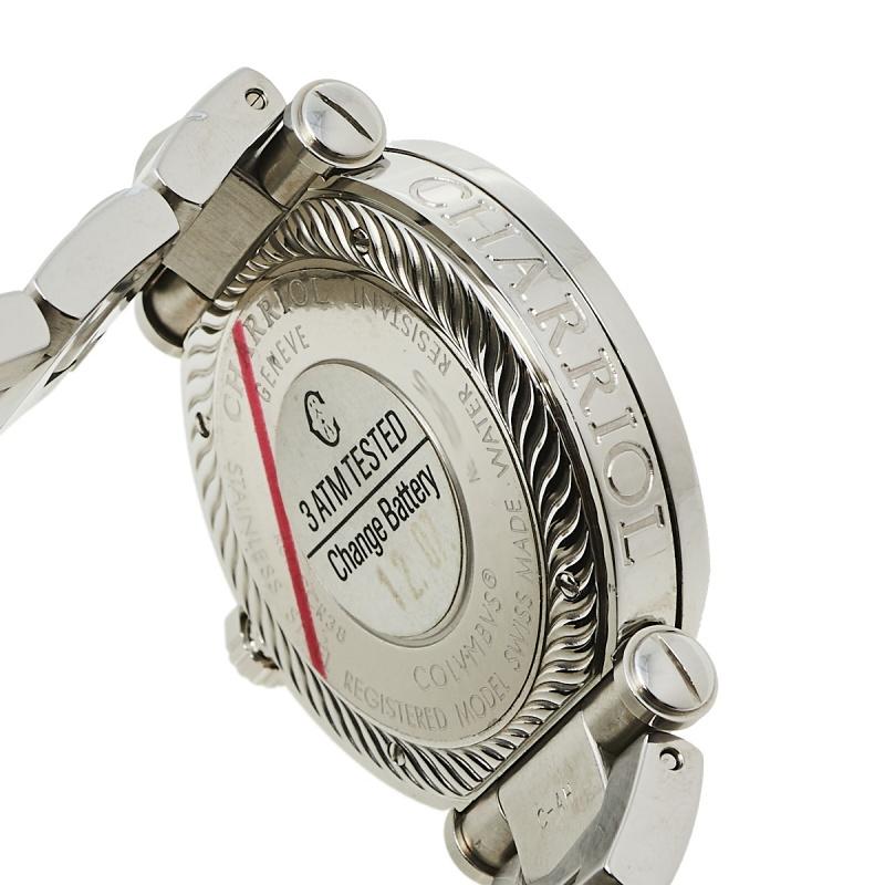 Charriol Pink Stainless Steel Diamond Colvmbvs CCR38 Women's Wristwatch 38 MM 1