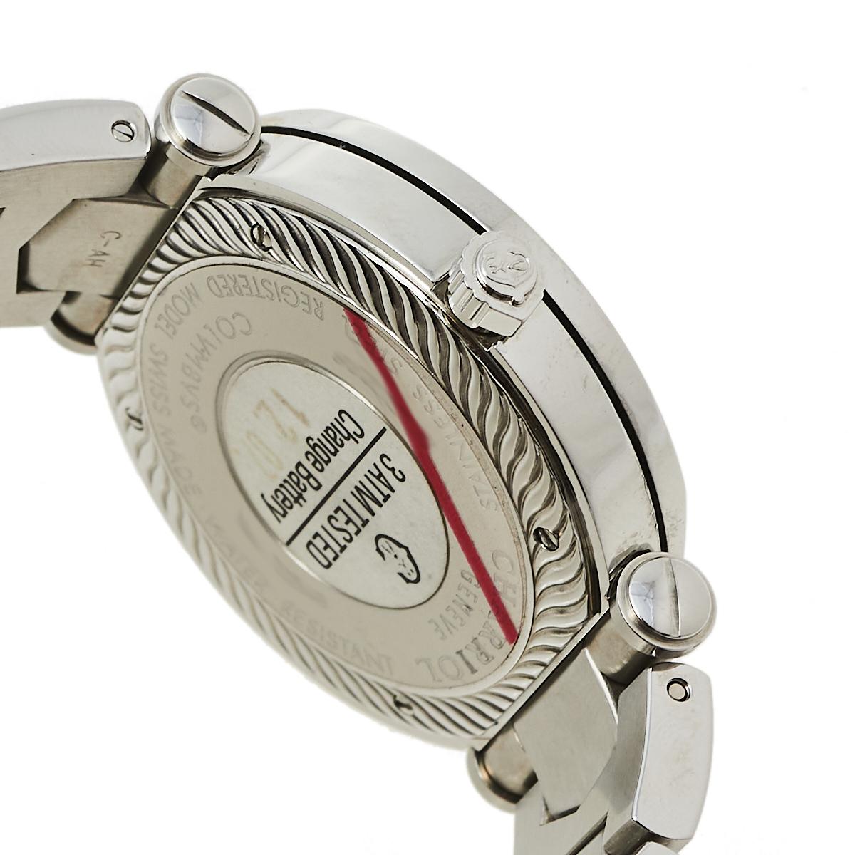 Charriol Pink Stainless Steel Diamond Colvmbvs CCR38 Women's Wristwatch 38 MM 2