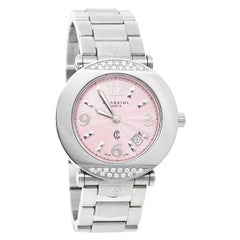 Charriol Rosa Edelstahl Diamant Colvmbvs CCR38 Damen-Armbanduhr 38 MM