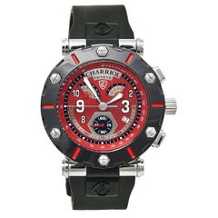 Montre-bracelet pour homme Charriol Rotonde Retrograde RT42CR en acier inoxydable rouge 42 mm