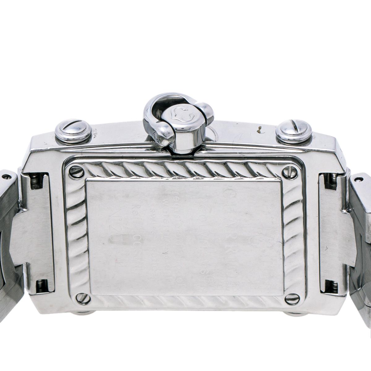Antique Cushion Cut Charriol Silver Stainless Steel Diamonds Colvmbvs CCSTRH Women's Wristwatch 25mm