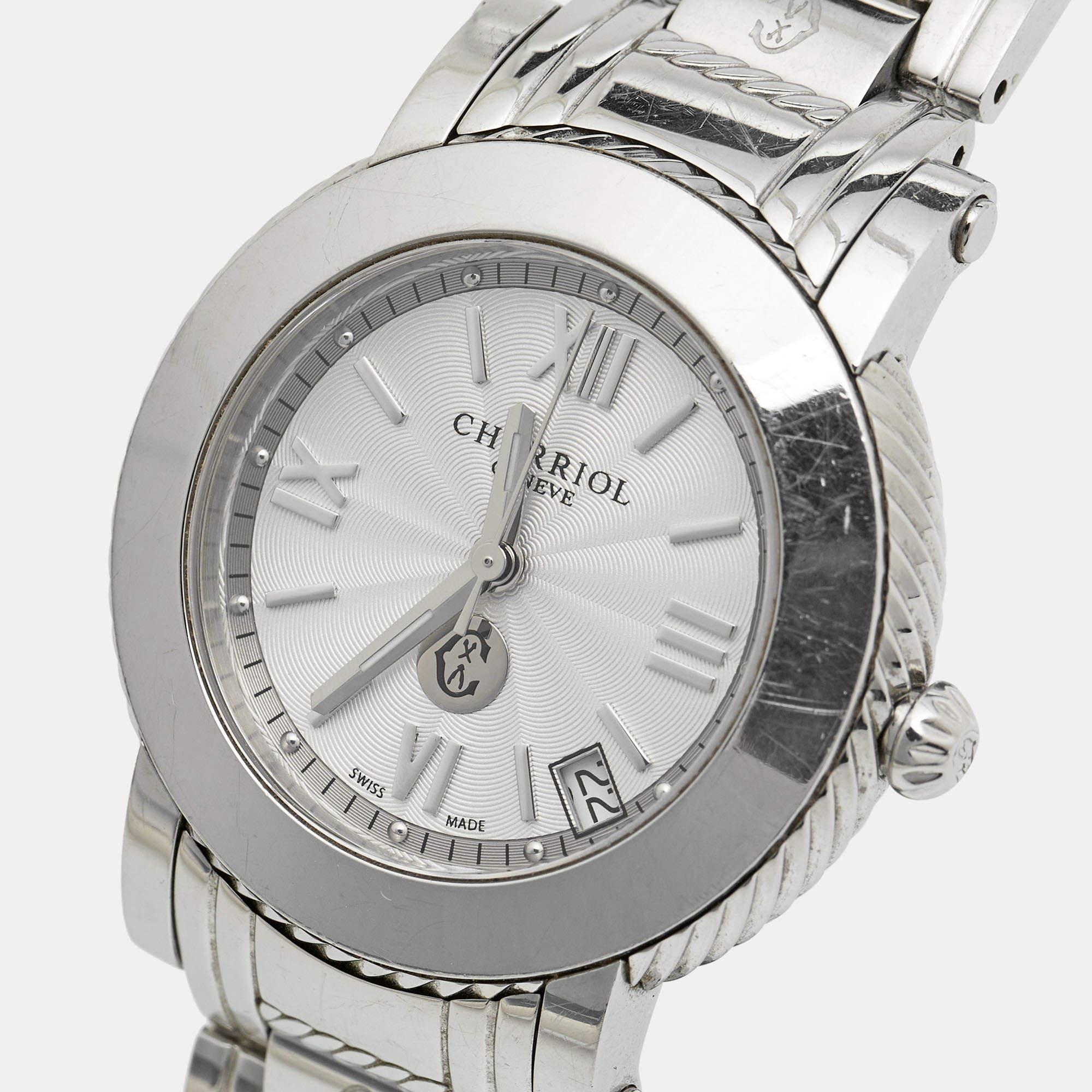 Charriol Silver Stainless Steel Parisii P33 Women's Wristwatch 33MM 1