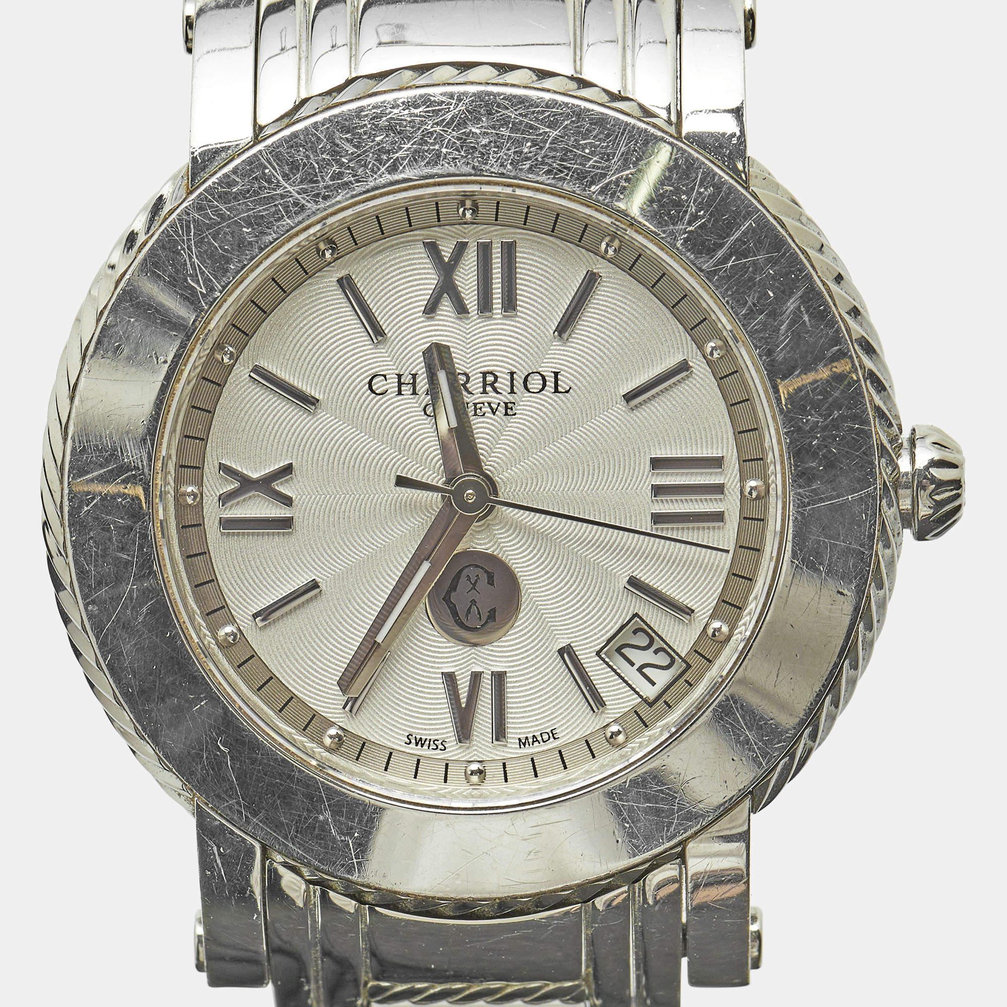 Charriol Silver Stainless Steel Parisii P33 Women's Wristwatch 33MM 2