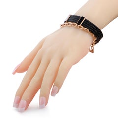 Charriol St. Tropez Bracelet en acier inoxydable rose & PVD noir et laque noire