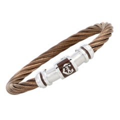 Charriol Stainless Steel and Bronze PVD Bangle Bracelet Size Small