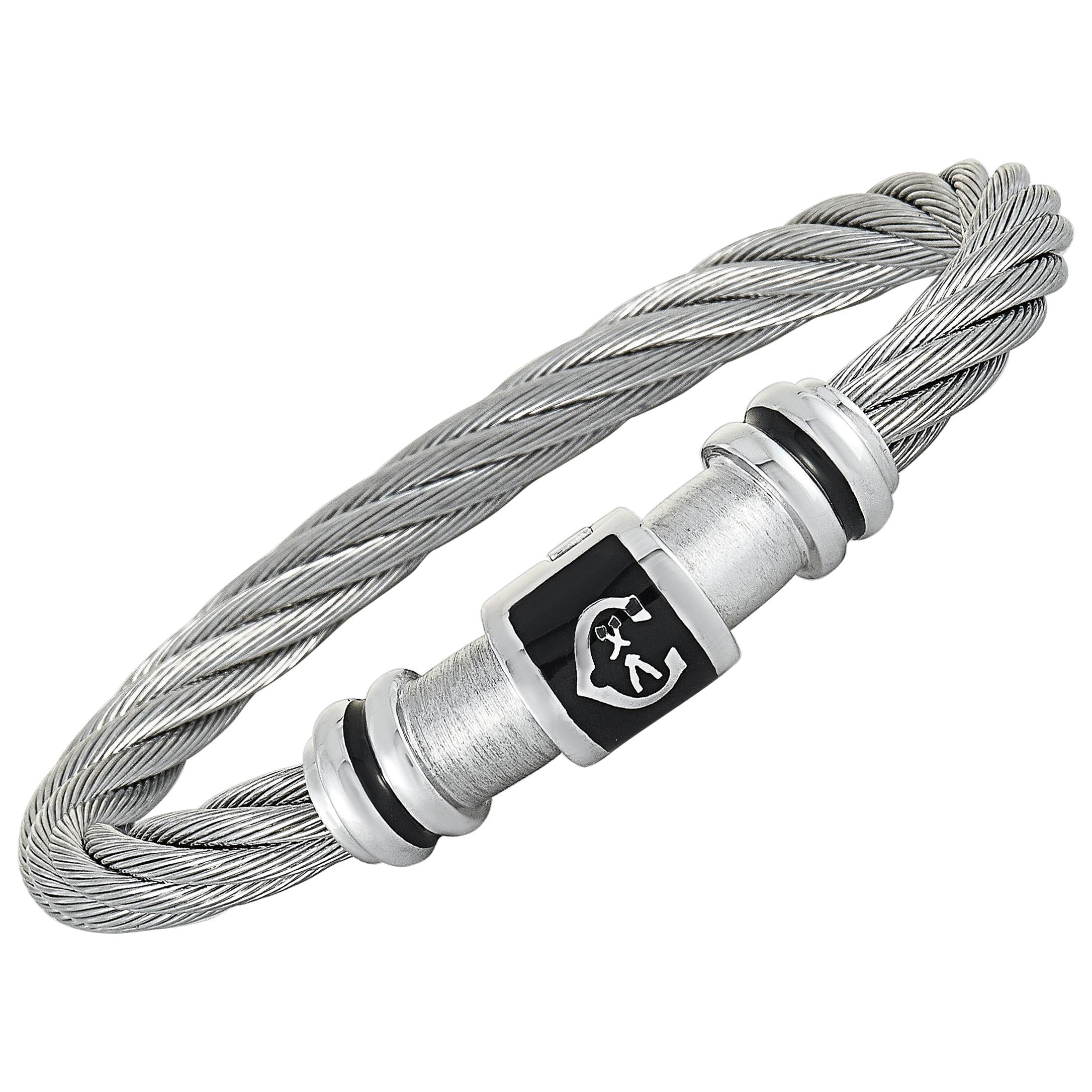 Charriol Stainless Steel Bangle Bracelet Size Medium