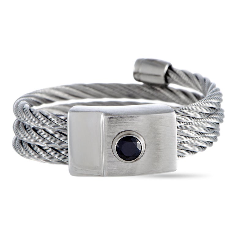 Charriol the Key Stainless Steel Cable Ring at 1stDibs